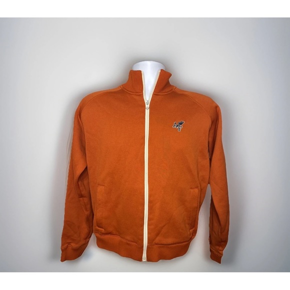 Vintage Abercrombie & Fitch Track Jacket Orange Men's Size Small 90’s 2000’s Y2K - Picture 2 of 16